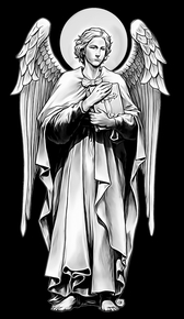 Ангел с библией - картинки для гравировки
